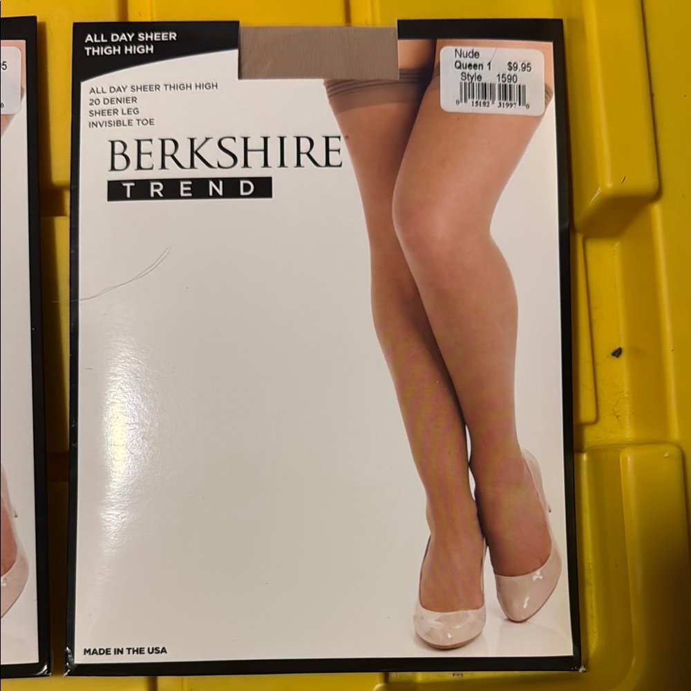 2 Pair Berkshire Trend Nude Sheer Thigh Highs